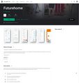 Google Play listing for Futurehome app, no mention of subscription.[18]