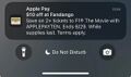 Notification of the offer